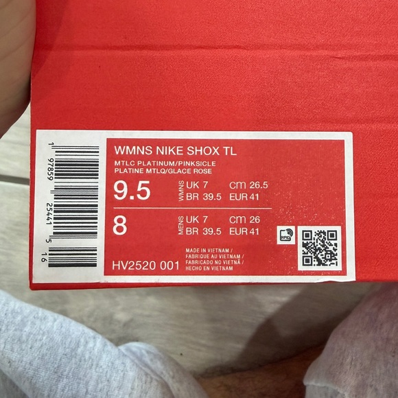 NIKE SHOX TL MTLC PLATINUM/PINKSICLE - Picture 6 of 6
